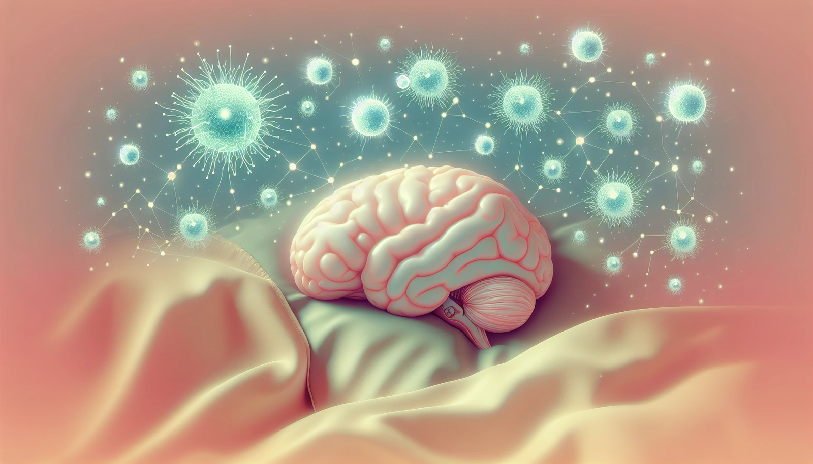 Bakterielle Moleküle im Gehirn und Schlaf